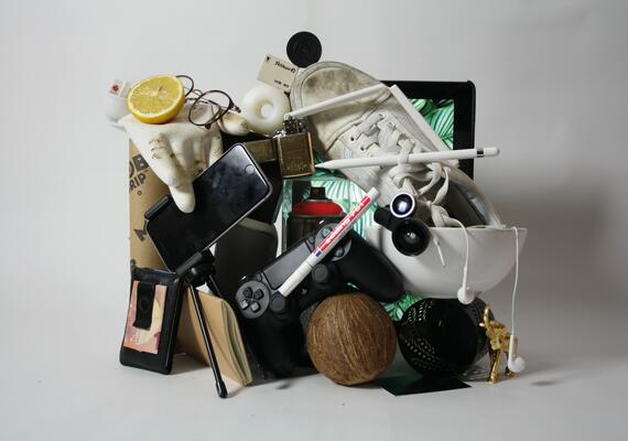 A pile of miscellaneous objects.